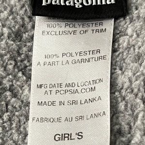 Patagonia Girl’s Full-zipped Hoodie